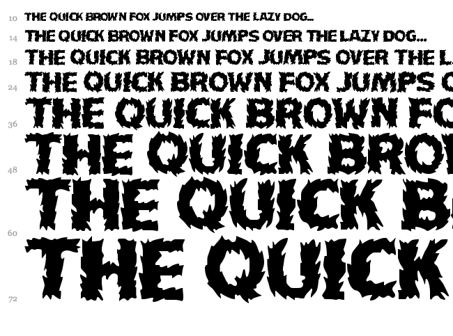 HFF Fire Dancer font waterfall